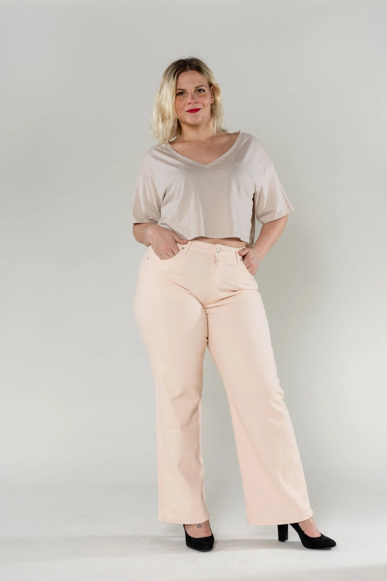 Plus Size Curve  Flared Cru Jeans