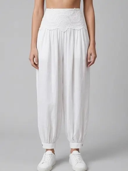 White Lace  Pants
