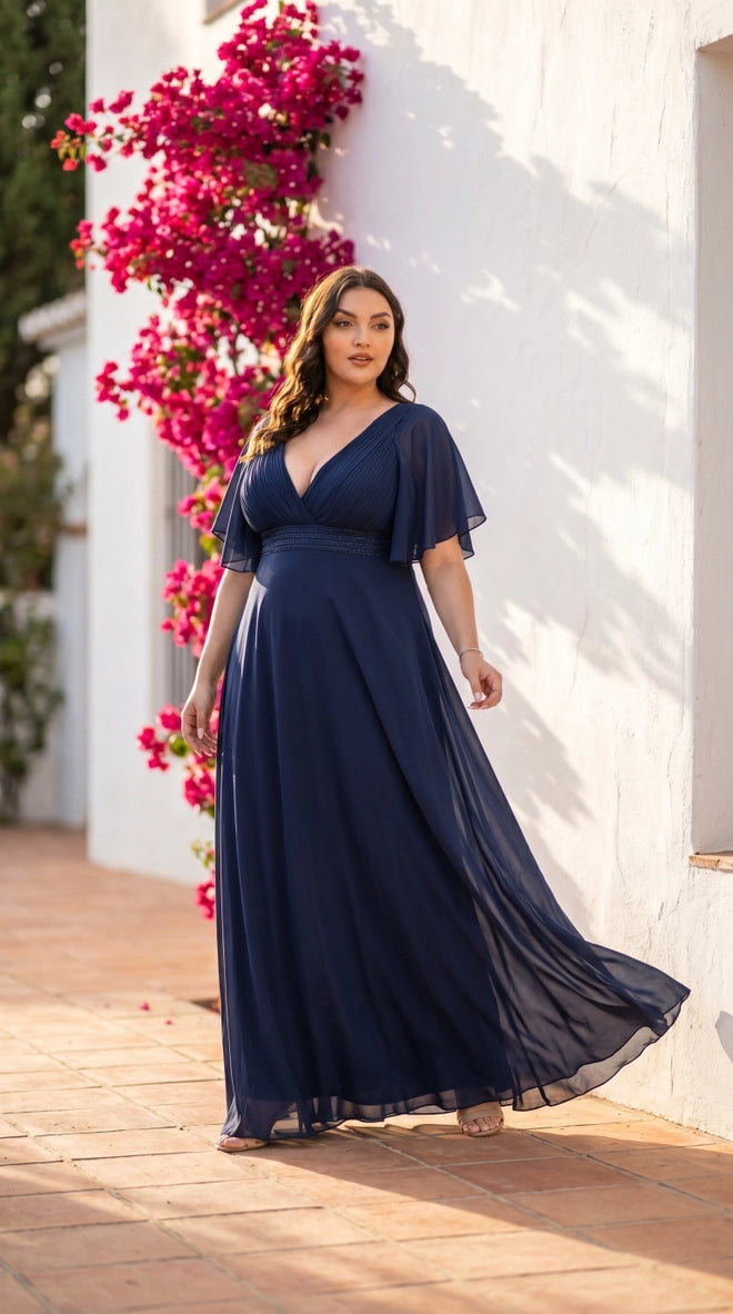 Blue Navy Fuid Dress