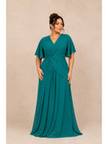 Plus-Size Dress  with Draped Waist
