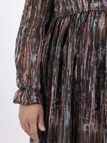 Long Plus Size Wrap Dress