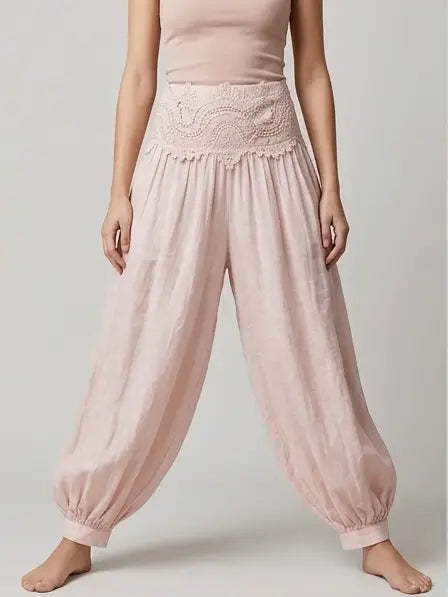 Pink Lace  Pants